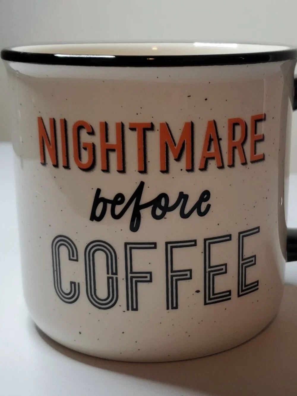 Nightmare Before Coffee Campfire Ceramic Mug Spooky Halloween